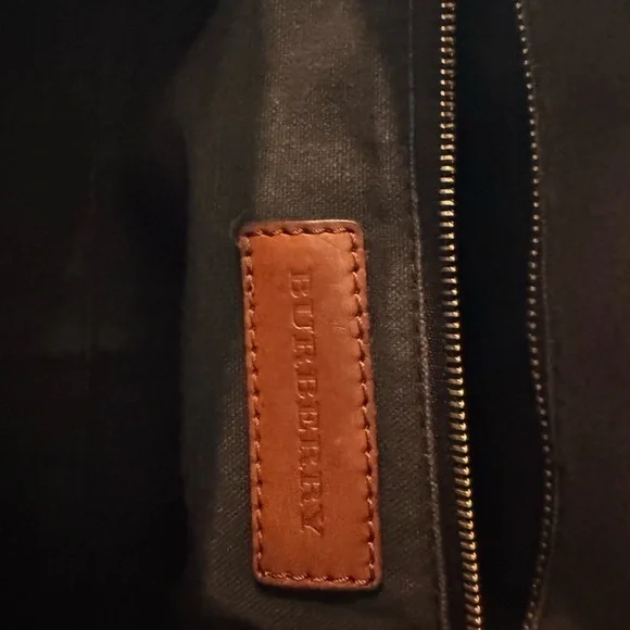 Burberry Classic Check Canvas Bag in Brown and Cream - Picture 9 of 9